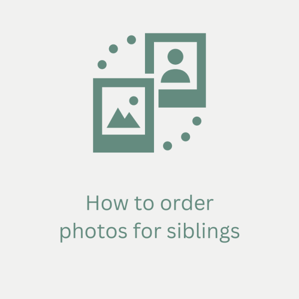 How to order photos for siblings